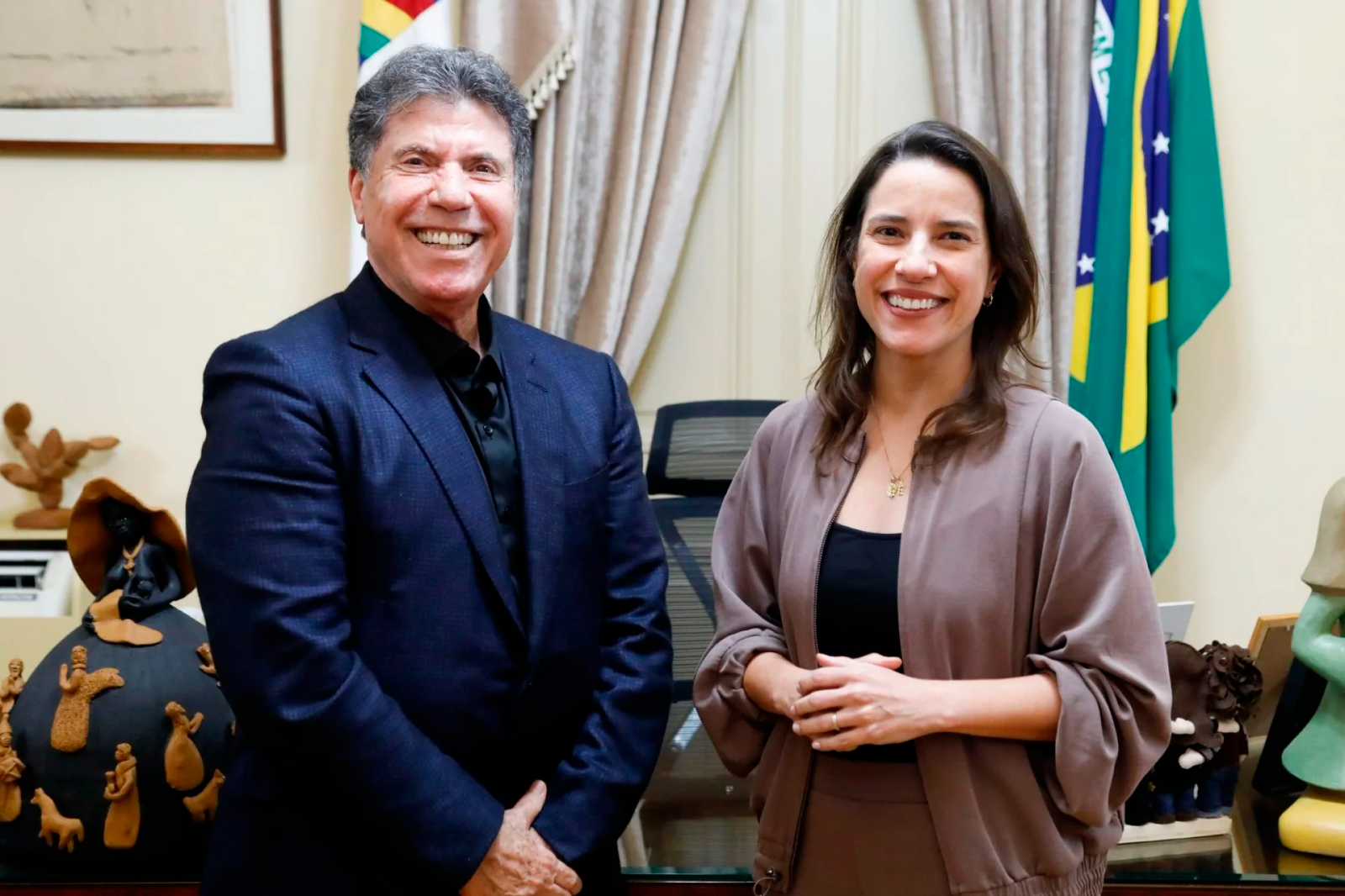 Raquel Lyra negou pedido de Lula Cabral para convocar Força Nacional para o Cabo - Hesíodo Góes/Secom